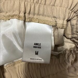 Express Tan Ankle High Rise Pants